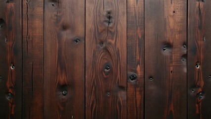 Fototapeta premium High-Resolution Dark Brown Wood Grain Background, Top View Close-Up Photography of Rich, Textured Wooden Planks Perfect for Rustic Design and Natural Backgrounds