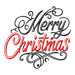 Happy Merry Christmas Vector illustration