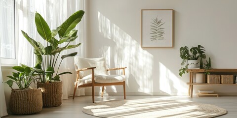 Cozy photo studio setup with natural light and minimalistic decor