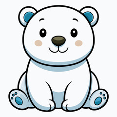 Bear cartoon vector illustration