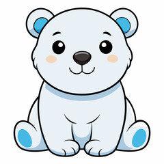 Bear cartoon vector illustration