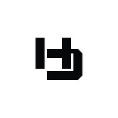 HJ monogram logo design letter text name symbol monochrome logotype alphabet character simple logo