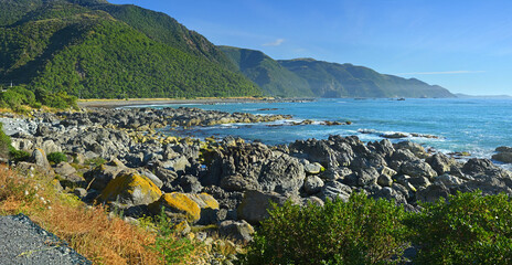 Kaikoura Panoramic Coastline, Canterbury, New Zealand