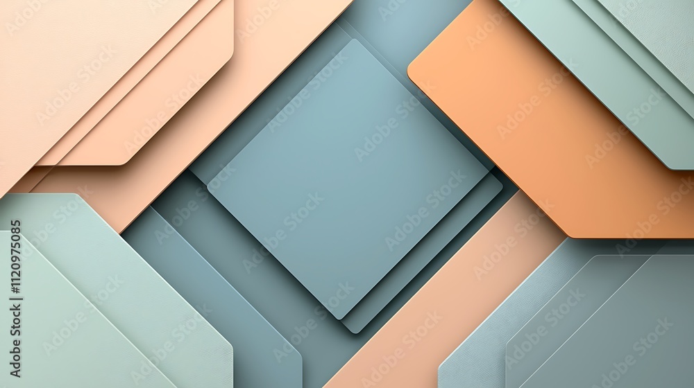 Poster exploring dynamic geometric designs minimalistic abstract shapes in digital art