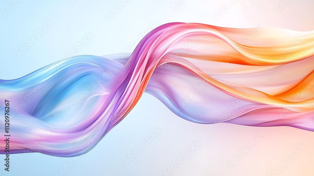 Poster dynamic colors and fluid concepts vibrant abstract art in a digital design world