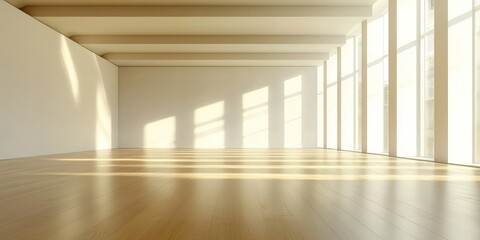 Modern dance studio with a minimalist design, perfect for contemporary dance practice