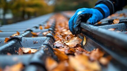 Cleaning Autumn Leaves from Roof Gutters: A DIY Guide