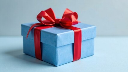 Obraz premium multicolored, gift boxes in a beautiful festive wrapper, hearts free space for advertising, on a light background, three te