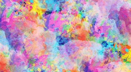 Abstract colorful grunge texture on canvas with heavy noise. Surface wall texture background with multicolored. Paint dipped texture.