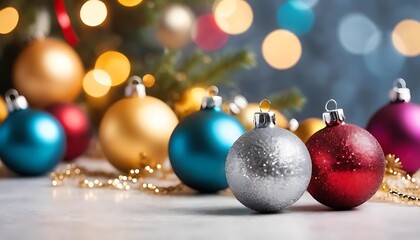 Fototapeta premium Abstract Christmas celebration blurred decoration background.