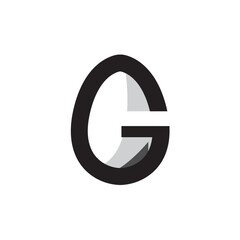 Obraz premium G egg logo design business illustration
