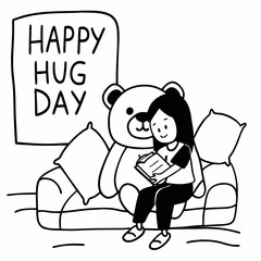 happy day illustration vector art, 