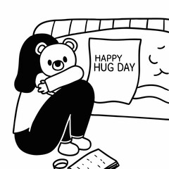 happy day illustration vector art, 