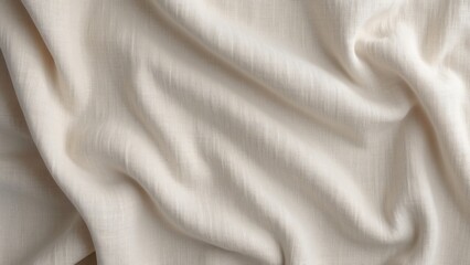 Obraz premium Soft Light Brown Linen Texture, Smooth Fabric Background for Fashion, Textile, and Wallpaper Designs