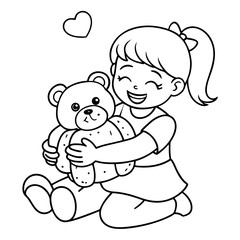 Happy Hug Day illustration vector art