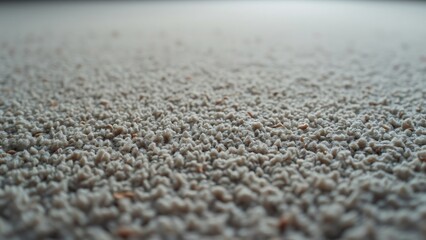 Ultra-Realistic Close-Up, Grey Carpet Texture with Subtle Brown Weave - High-Detail Fabric Photograph