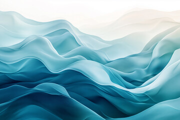 Obraz premium Abstract Blue Waves