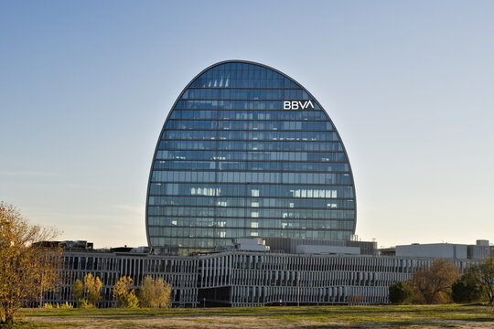sailing building in the bbva city in madrid