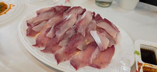 raw fish chops