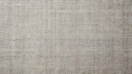 Fototapeta premium Grey Burlap Texture Background, Close-Up of Coarse, Baggy Fabric with Rough Weave - Vintage Linen Canvas Material Backdrop for Textile Pattern Design