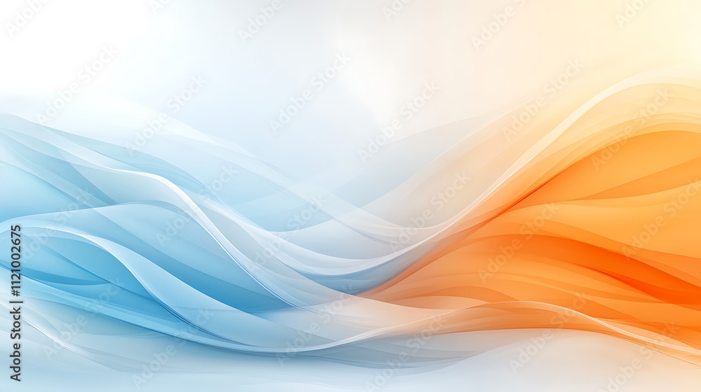 Aufkleber visual concept of flowing color waves dynamic abstract art for a peaceful environment