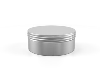 Cosmetic cream metal jar