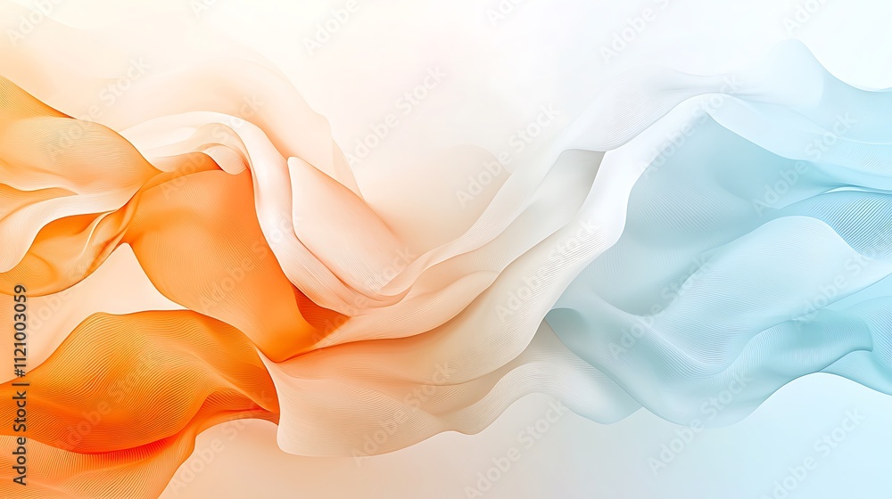 Aufkleber vibrant textured abstract art digital creation in a soft harmonious environment close-up
