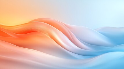 Colorful textures and waves abstract digital art creating a calm harmonious perspective