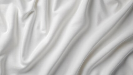 Fototapeta premium Elegant Gray-White Linen Fabric Texture, Top View Background Image
