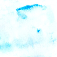 blue sky closeup watercolor.