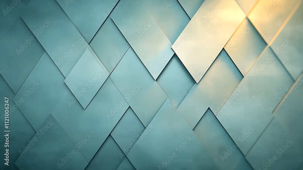 Poster modern aesthetics dynamic geometric shapes in minimalist digital abstract design