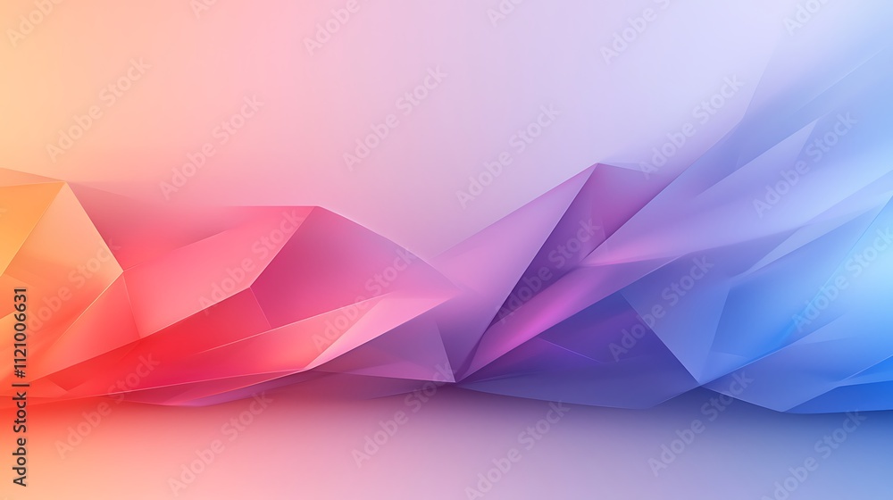 Poster front view of a dynamic abstract background in a vibrant modern graphic art studio