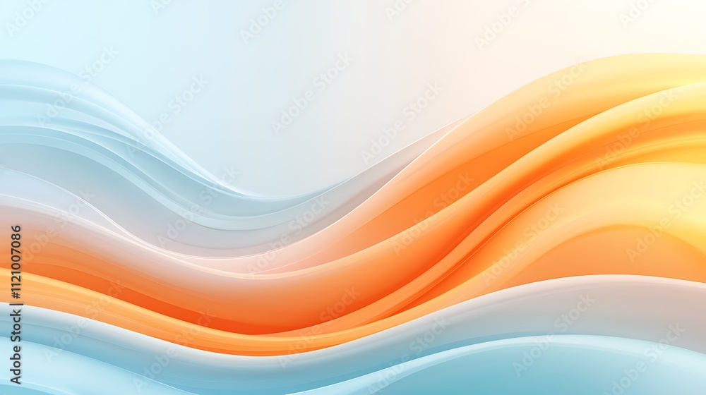 Poster artistic viewpoints colorful abstract waves in a modern digital design environment
