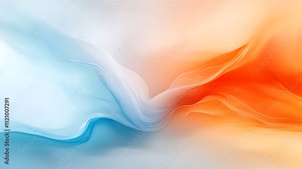 Poster dynamic flow of colors in abstract art a close-up on digital composition and harmony