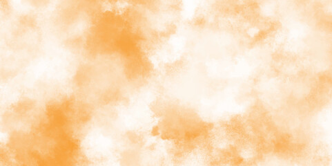 watercolor of brown surface with white tiny and fresh clouds, paper texture of brown grunge surface, grunge abstract white clouds or fog on brown background.