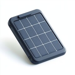 A solar powered charger isolated on white background for ecofriendly technology concepts