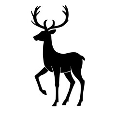 Fototapeta premium トナカイシルエット