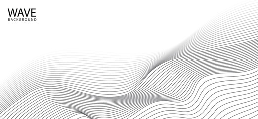 Wave lines pattern abstract background. vector