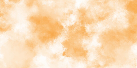 watercolor of brown surface with white tiny and fresh clouds, paper texture of brown grunge surface, grunge abstract white clouds or fog on brown background.