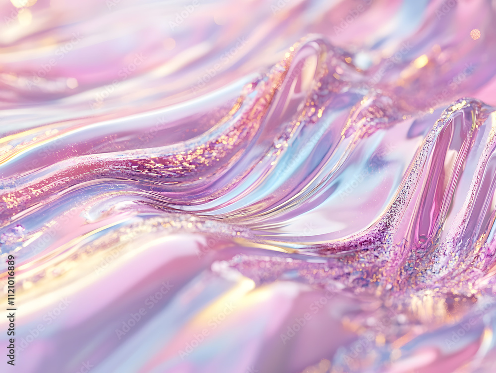 Poster abstract action of fluid patterns artistic setting digital art colorful environment close-up view cr