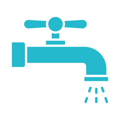 Fototapeta premium Water Tap Icon