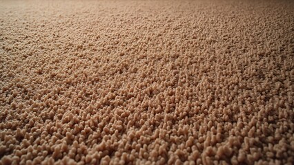 High-Resolution Brown Carpet Texture, Close-Up Top View of Soft, Shaggy Flooring Background