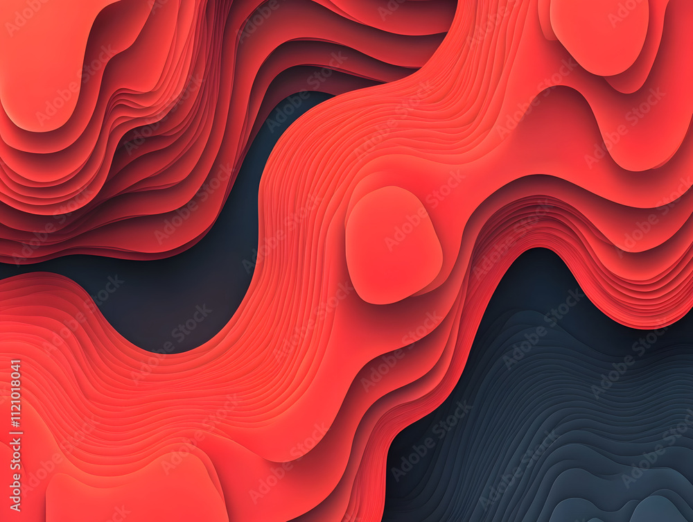 Poster dynamic abstract fluid patterns digital canvas graphic design creative studio close-up view modern a