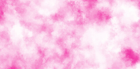 Pink backgrounds watercolor vintage grunge texture, Soft and cloudy watercolor stain of pink paint texture, brush painted watercolor abstract painting background, fresh and blurry pink cloud sky.
