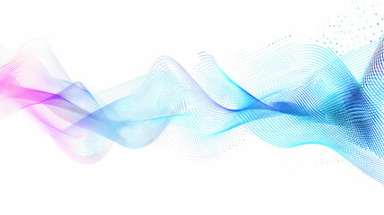 Abstract Flowing Waves of Pink and Blue, Ideal for Backgrounds