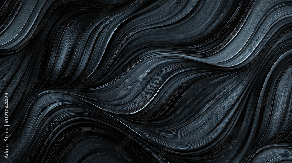 Poster surreal black background with ethereal wisps of ice creating a dreamlike atmosphere