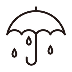 Single umbrella icon