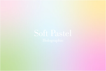 Soft Pastel Holo Gradients Background