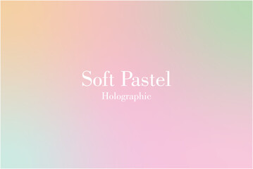 Soft Pastel Holo Gradients Background