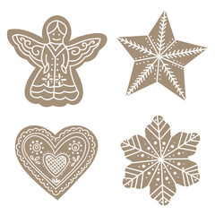 set of christmas stars